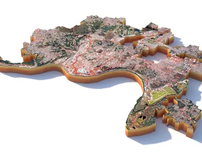Cincinnati City Ohio USA 3D model