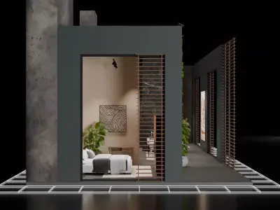 Exhibition Stand 3D model 6
