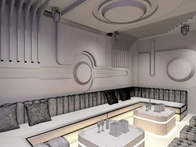 KTV room Low-poly 3D model