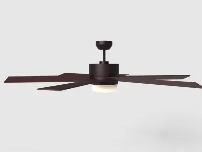 Savoy House Velocity 60 inch English Bronze Outdoor Ceiling Fan Low-poly 3D model