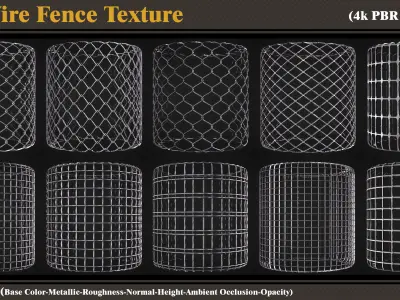 30 Wire Fence Texture Texture