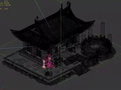 Peach Blossom Island - Blacksmithing House 23 3D model