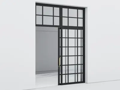 Aluminium door 315 3D model