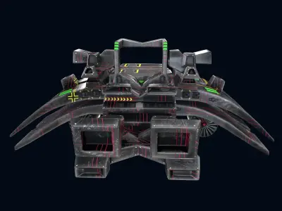 Spaceship 3D model 11