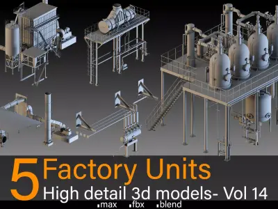 5- Factory units 3D model