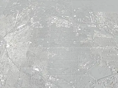 Cityscape Denver USA 3D model