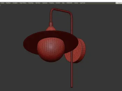 Stilfort Saturn sconce Low-poly 3D model