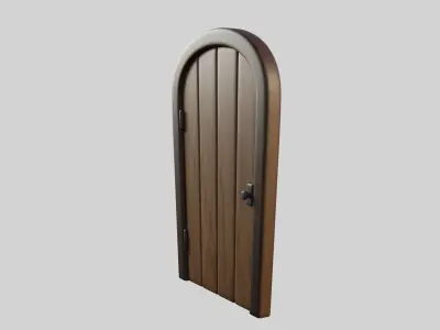 Cartoon Door 17b 3D model