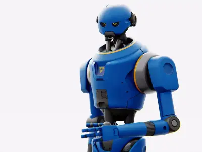 IMPERIAL PROTOCOL DROID V-2   RIGGED 3D model