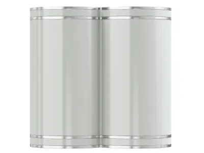Double White Cylindrical Light 3D Model 3D model