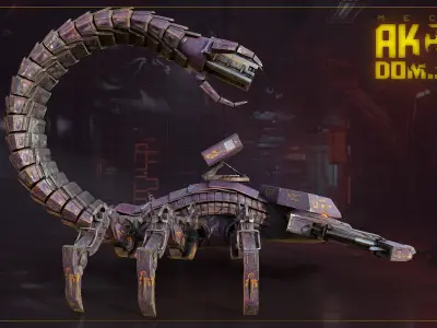 Akrab Dominion Low-poly 3D model