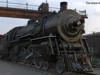  Steam Engine with Caboose 