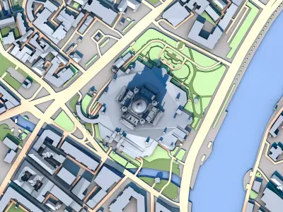 Cathedral of Christ the Saviour Moscow Russia 3D model