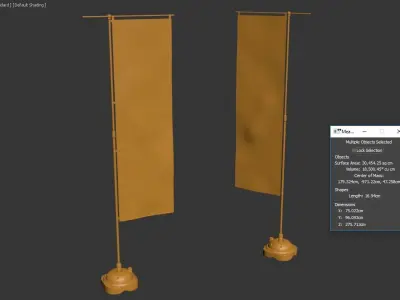 Nobori Flag 3D model