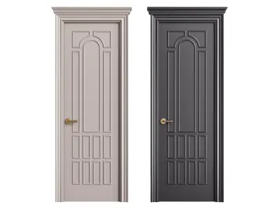 Modern entrance door 23 3D model