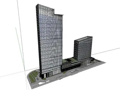 vacation spot-Resort-Fashion Leisure Hotel-096 3D model