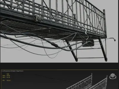 Bridge remake Low-poly 3D model