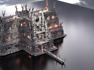 The Evil Elites Mansion 3D model