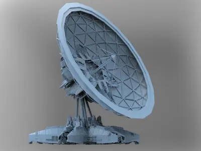 Black ops Satellite Dish Base  3D model