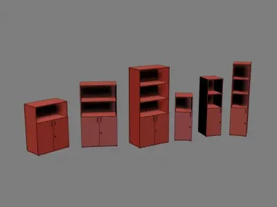 closet komod d02 3D model