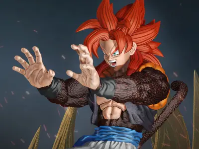 Gogeta ss4 3d print 3D print model