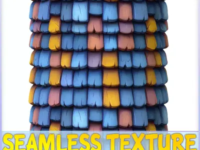 Stylized Roof Seamless Texture Texture 9
