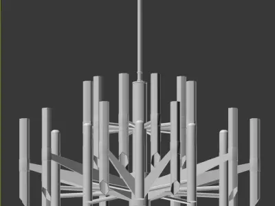Nordic crystal chandelier 3D model purchase