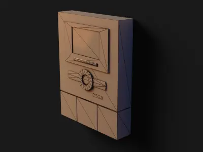 Intercom  GameReady - LowPoly with PBR Material Low-poly 3D model
