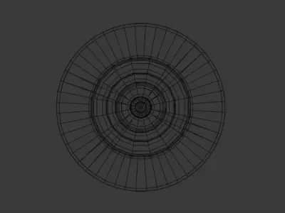 Simple textured lamp Low-poly 3D model