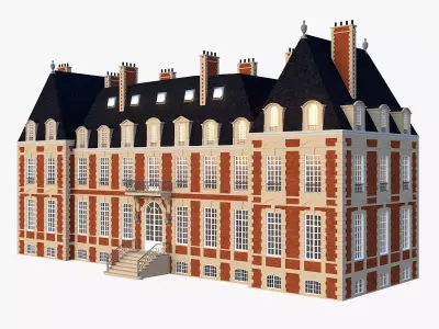Classic British Mansion 3D model