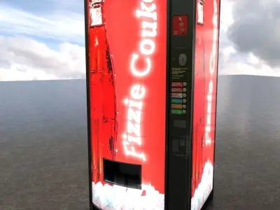 PBR Soda Vending Machines Low-poly 3D model
