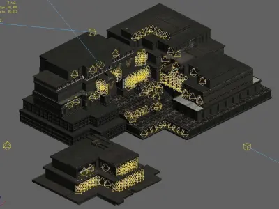Future World - Residential Area 01 3D model