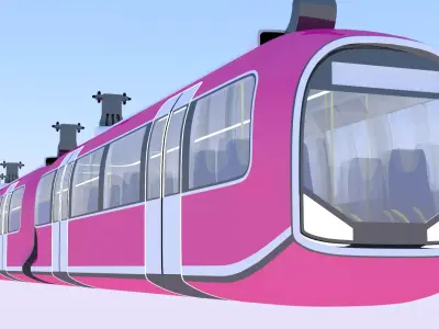 Monorail train II 3D model