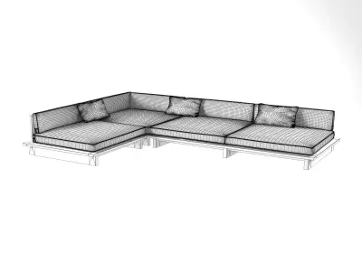 Maldives L-Sectional 3D model