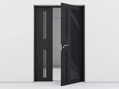 Aluminium door 114 3D model