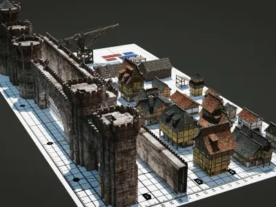 Medievel Fantasy Kit 3D model