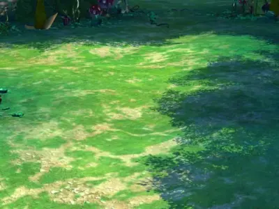 Cartoon Forest Scene 01 3D model