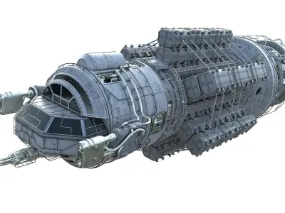 Scifi Space transport 3D model