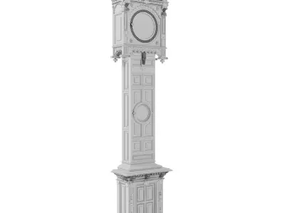 Classic english floor clocks 3D model