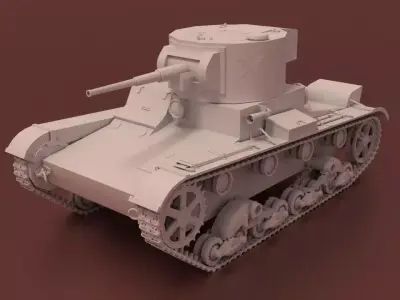 Tank T26 3D model