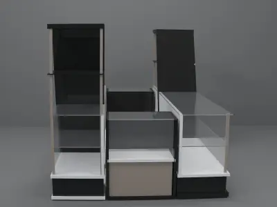 Sale Stand  Low-poly 3D model