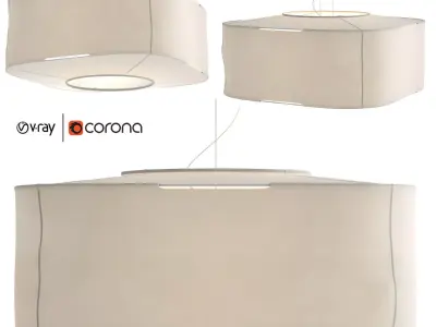 AllSew 36 Square Pendant 3D model