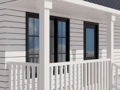 Cottage Houses Collection 1 Low-poly 3D model