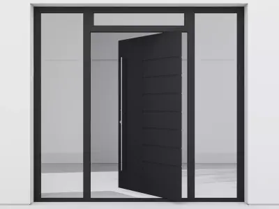 Aluminium door 59 3D model