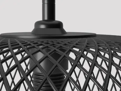 LUFTMASSA pendant light made of wire mesh 3D model