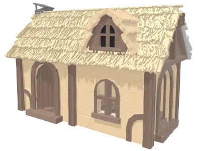Middle age buildings SET -STL Files- 3D print model