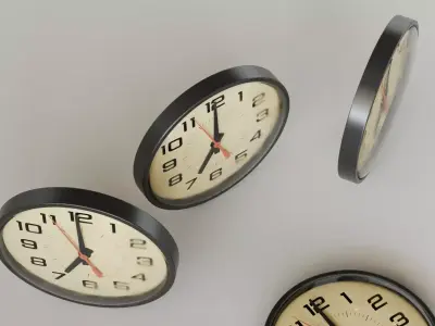 Wall Clock 3D Model 3D model