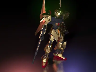 Hakushiki gundam 3D model