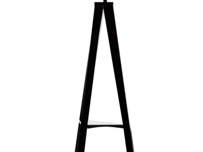 Aurora Metal Tripod Floor Lamp Black Low-poly 3D model