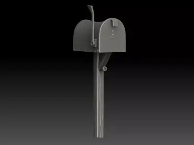 stylized mailbox 3D model